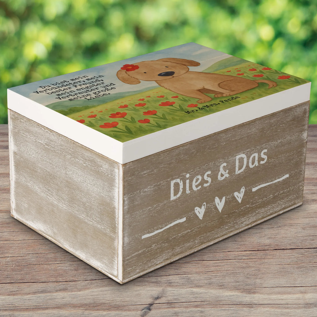 Holzkiste Hund Dame Design Erinnerungsbox, Erinnerungskiste, Geschenkbox, Geschenkdose, Schatzkiste, Truhe, XXL, Kiste, Schatulle, Aufbewahrungsbox, Holzkiste, Dekokiste, Hund, Hundemotiv, Haustier, Hunderasse, Tierliebhaber, Hundebesitzer, Sprüche, Hundeglück, Hunde, Liebe, Hundeliebe, Frauchen