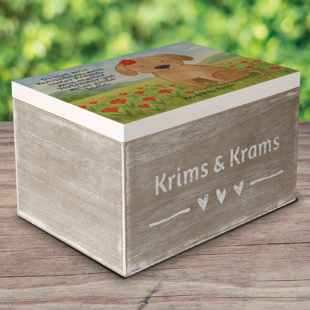 Holzkiste Hund Dame Design Erinnerungsbox, Erinnerungskiste, Geschenkbox, Geschenkdose, Schatzkiste, Truhe, XXL, Kiste, Schatulle, Aufbewahrungsbox, Holzkiste, Dekokiste, Hund, Hundemotiv, Haustier, Hunderasse, Tierliebhaber, Hundebesitzer, Sprüche, Hundeglück, Hunde, Liebe, Hundeliebe, Frauchen