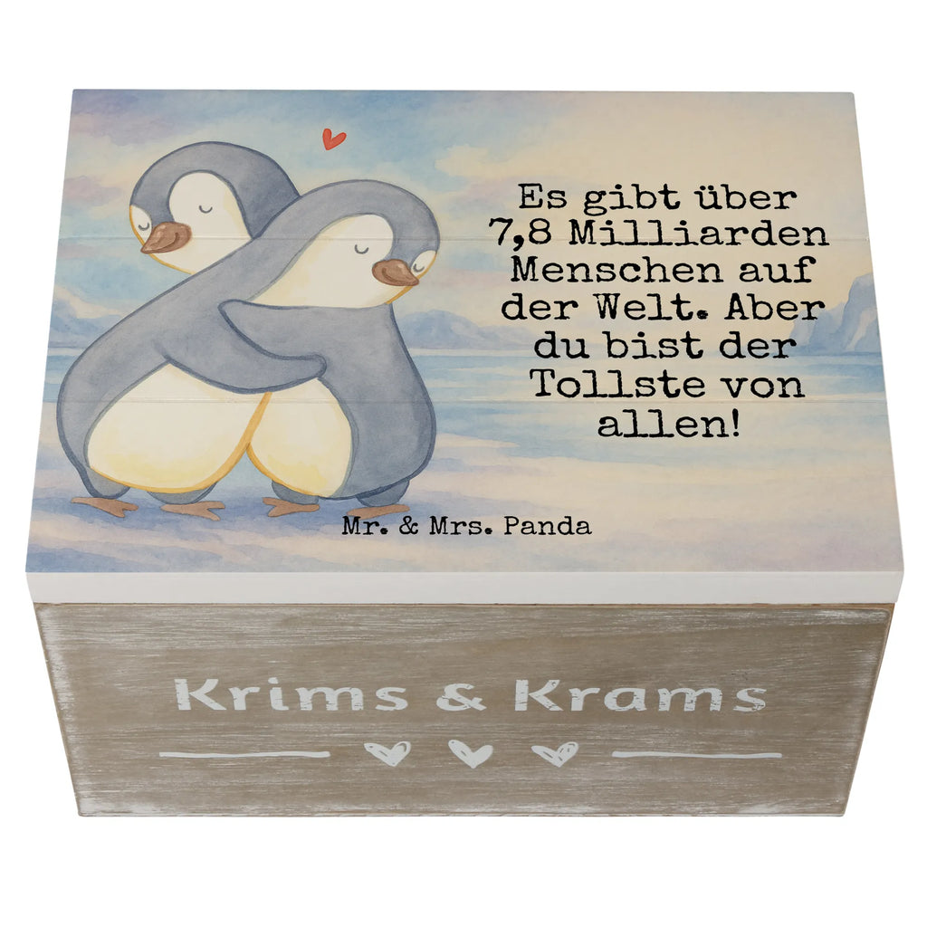 Holzkiste Pinguine Kuscheln Design Truhe, Geschenkdose, Aufbewahrungsbox, XXL, Erinnerungsbox, Erinnerungskiste, Schatzkiste, Geschenkbox, Kiste, Holzkiste, Schatulle, Dekokiste, Liebe, Partner, Freund, Freundin, Ehemann, Ehefrau, Heiraten, Verlobung, Heiratsantrag, Liebesgeschenk, Jahrestag, Hocheitstag, für Ehemann, Liebesbeweis, Mitbringsel, Geschenk für Freundin, Geschenk für Partner, für Männer, Geschenk für Frauen, Valentinstag, Hochzeitstag