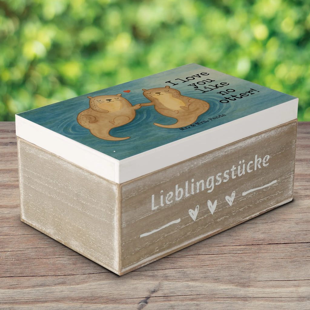 Wooden chest otter holding hands Design Geschenkdose, Erinnerungskiste, Truhe, Schatzkiste, XXL, Schatulle, Aufbewahrungsbox, Dekokiste, Holzkiste, Geschenkbox, Erinnerungsbox, Kiste, Otter, Fischotter, Seeotter, Otter Seeotter See Otter