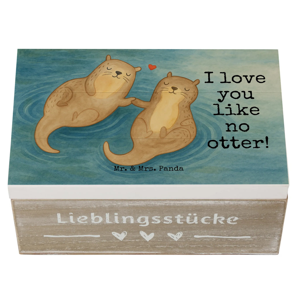 Wooden chest otter holding hands Design Geschenkdose, Erinnerungskiste, Truhe, Schatzkiste, XXL, Schatulle, Aufbewahrungsbox, Dekokiste, Holzkiste, Geschenkbox, Erinnerungsbox, Kiste, Otter, Fischotter, Seeotter, Otter Seeotter See Otter