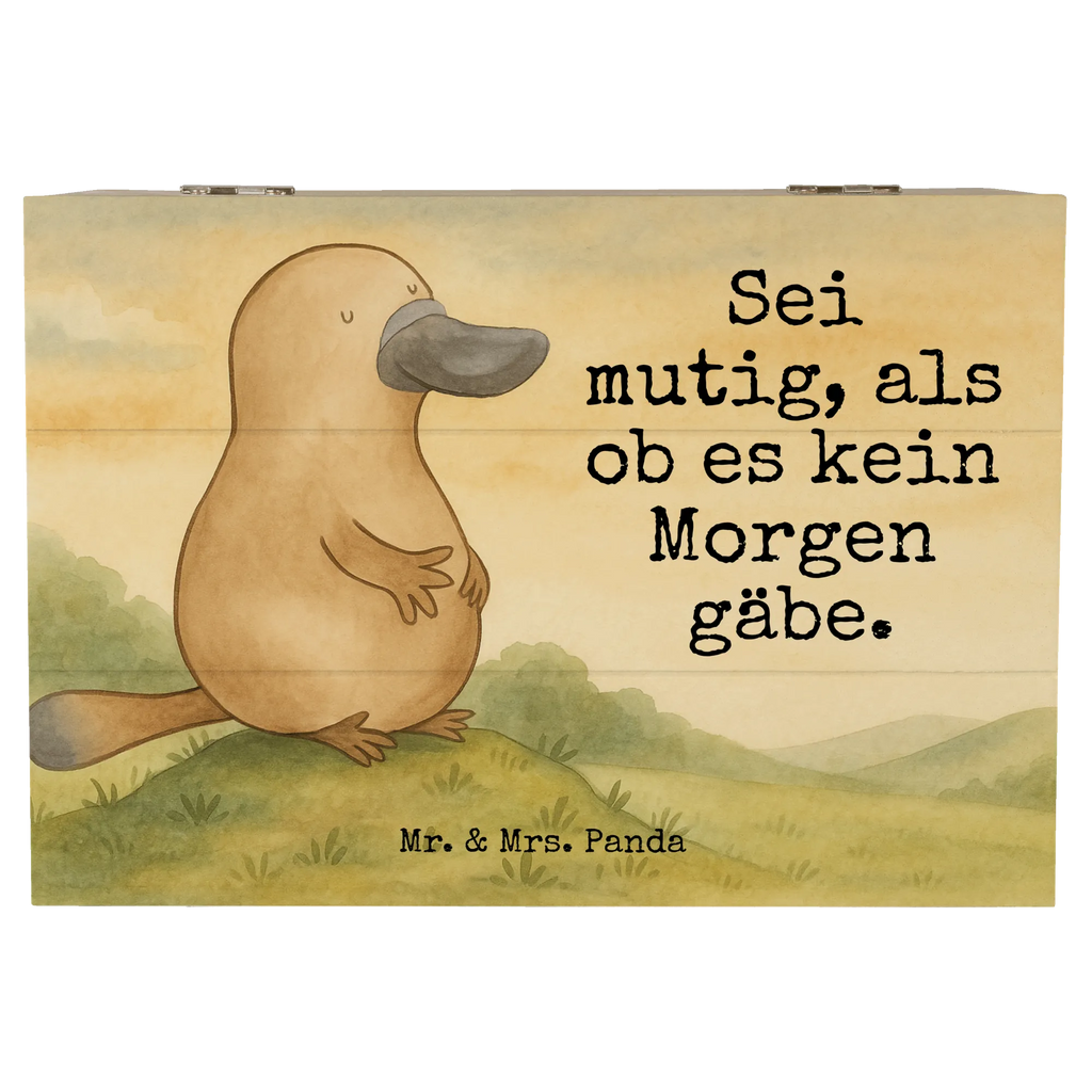 Skrzynia drewniana dziobak Odwaga Design XXL, Geschenkdose, Erinnerungsbox, Geschenkbox, Aufbewahrungsbox, Kiste, Schatzkiste, Erinnerungskiste, Dekokiste, Schatulle, Truhe, Holzkiste, Meerestiere, Meer, Urlaub, Mut, Training, Raodtrip, Weltreise, Neustart, Motivation, Büro, mutig, Arbeit, Neuanfang, Schnabeltiere, Lebensweisheit, Schnabeltier