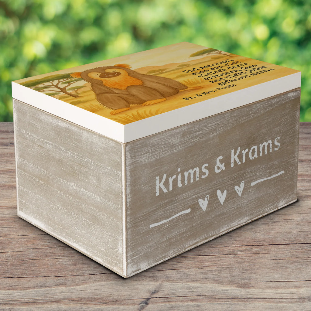 Holzkiste Affe Design Erinnerungskiste, Geschenkbox, Erinnerungsbox, Schatulle, Truhe, Holzkiste, Aufbewahrungsbox, Dekokiste, Schatzkiste, XXL, Geschenkdose, Kiste, Afrika, Wildtiere, Liebe, Motivation, Affen, Affe, Selbstliebe, Selbstachtung, Selbstbewusstsein, Respekt, Selfcare, Äffchen