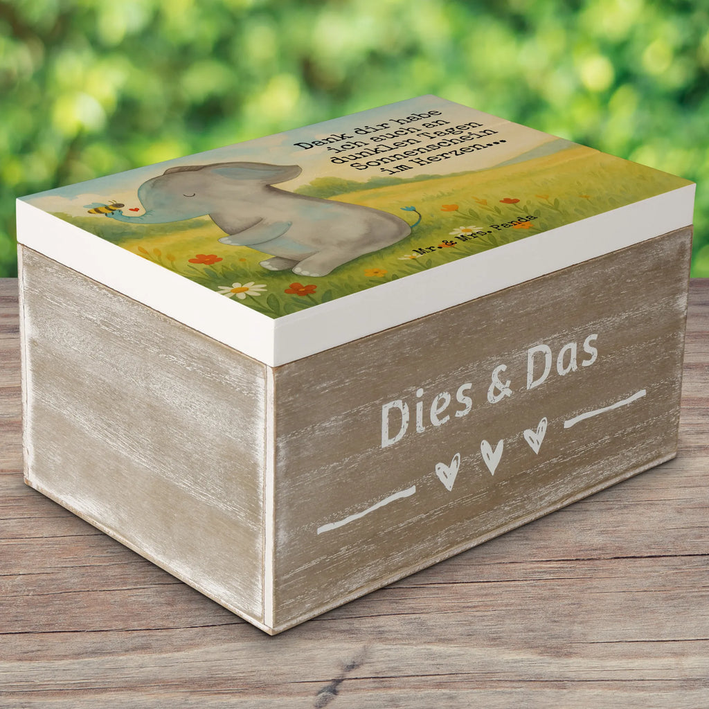 Holzkiste Elefant Biene Design Schatulle, Erinnerungsbox, Truhe, Holzkiste, Aufbewahrungsbox, Erinnerungskiste, Kiste, Dekokiste, XXL, Geschenkdose, Schatzkiste, Geschenkbox, Tiermotive, Gute Laune, lustige Sprüche, Tiere, Jahrestag, Heiratsantrag, Hochzeitsgeschenk, Elefant, Liebesgeschenk, Liebesbeweis, Biene, Liebe, Liebesspruch