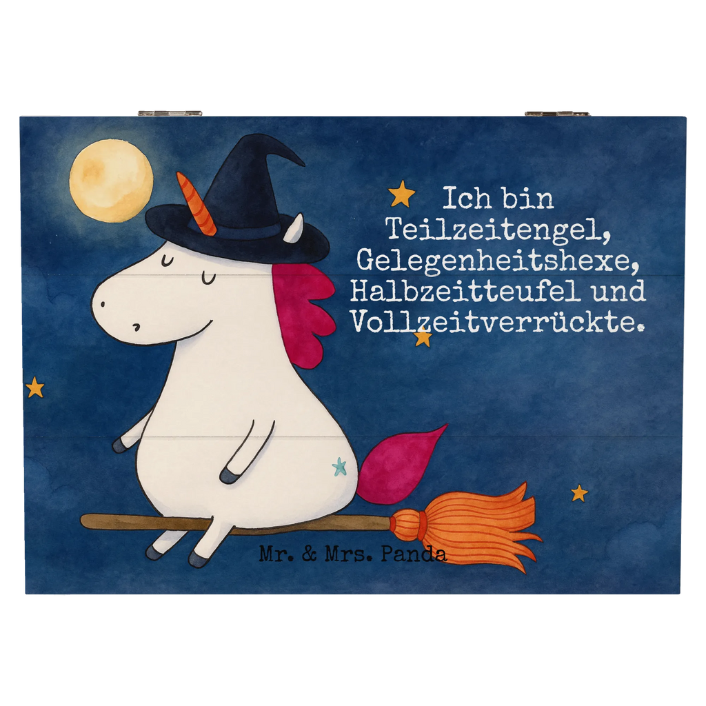 Wooden chest unicorn Witch Design Truhe, Holzkiste, Schatulle, Geschenkbox, Dekokiste, Schatzkiste, Erinnerungskiste, XXL, Geschenkdose, Erinnerungsbox, Aufbewahrungsbox, Kiste, Einhorn, Einhörner, Einhorn Deko, Unicorn, Frau, Ehefrau, Leben, Verrückte, Engel, Hexe, Zicke, Teufel, Freundin