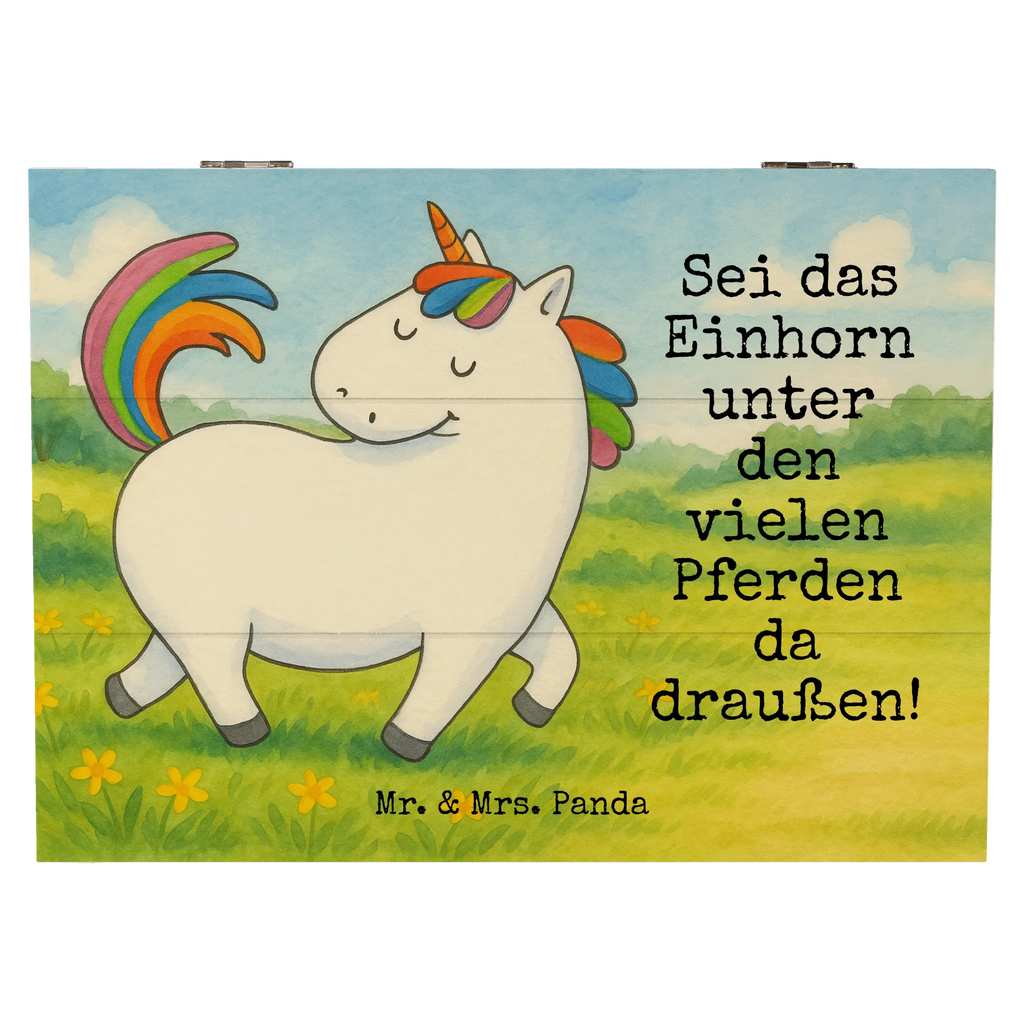 Skrzynia drewniana jednorożec dumnie kroczyć Design Geschenkdose, Erinnerungsbox, Holzkiste, Aufbewahrungsbox, Truhe, Erinnerungskiste, Schatulle, Geschenkbox, Kiste, Dekokiste, Schatzkiste, XXL, Einhorn, Einhörner, Einhorn Deko, Unicorn, bunt, Geschenk, Pferd, Reiten, stolz, Freundin, Reiter, anders
