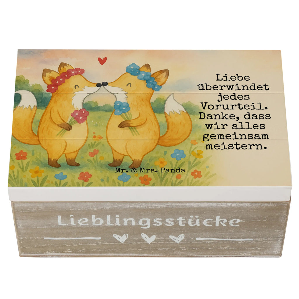 Holzkiste Füchse Lesbian Pride Design Schatulle, Erinnerungskiste, Dekokiste, Kiste, Schatzkiste, Geschenkdose, Geschenkbox, XXL, Truhe, Aufbewahrungsbox, Holzkiste, Erinnerungsbox, Hochzeit, Hochzeitsgeschenk, Ehe, Hochzeitsfeier, Trauung, Trauungsgeschenk, Hochzeitskarte, Verlobungsfeier, Verlobungsgeschenk, Hochzeitsgeschenkideen, Hochzeitsgeschenke für Brautpaar