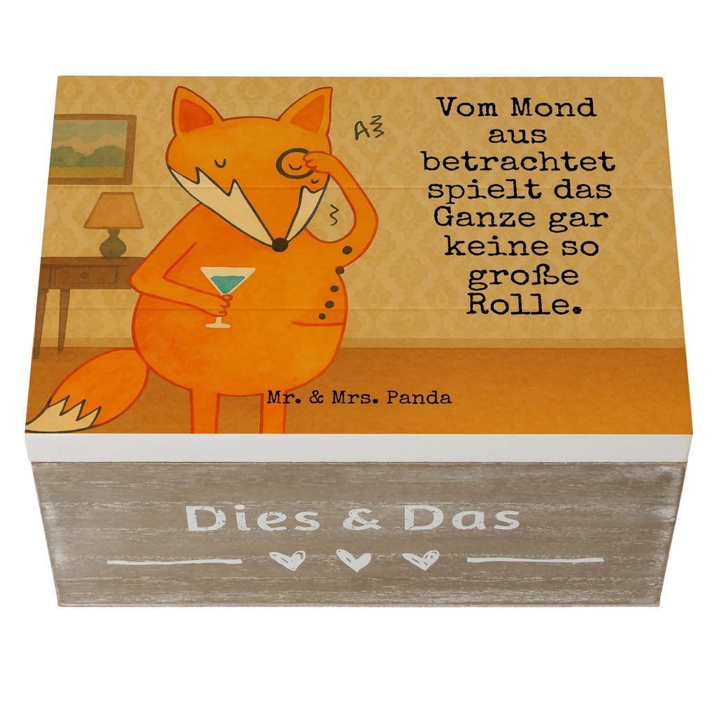 Holzkiste Fuchs Lord Design Aufbewahrungsbox, Erinnerungskiste, Geschenkdose, XXL, Schatzkiste, Dekokiste, Kiste, Erinnerungsbox, Holzkiste, Schatulle, Geschenkbox, Truhe, Fuchs, Problemlösung, Spruch lustig, Liebeskummer Geschenk, tröstende Worte, Motivation Spruch, Füchse
