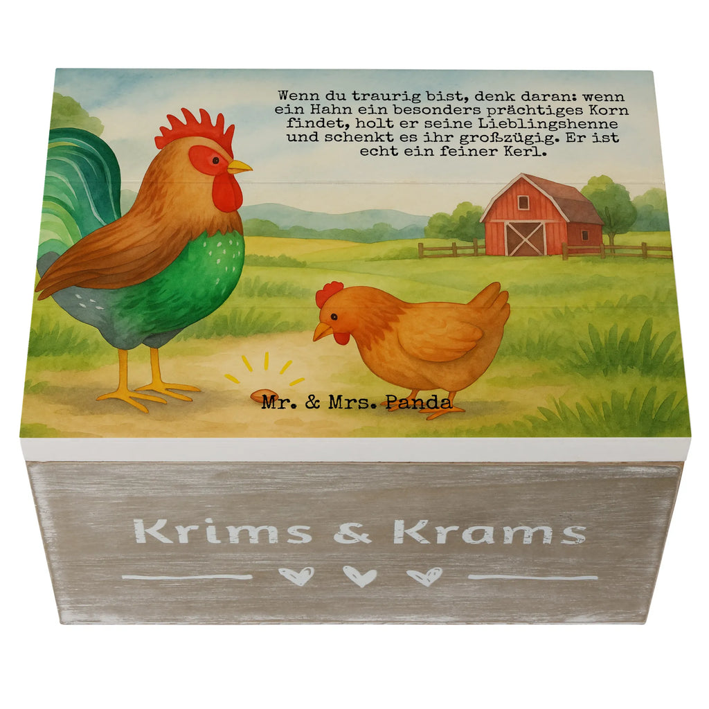 Holzkiste Hahn Korn Design Truhe, Holzkiste, Geschenkdose, XXL, Schatulle, Aufbewahrungsbox, Geschenkbox, Erinnerungsbox, Erinnerungskiste, Dekokiste, Kiste, Schatzkiste, Bauernhof, Hoftiere, Landwirt, Landwirtin, Eier, Natur, Korn, Henne, Hahn