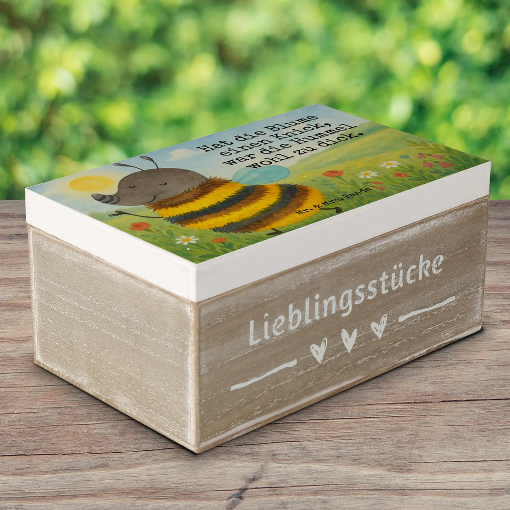 Holzkiste Hummel flauschig Design Holzkiste, Schatulle, Geschenkdose, XXL, Erinnerungsbox, Dekokiste, Aufbewahrungsbox, Truhe, Kiste, Geschenkbox, Erinnerungskiste, Schatzkiste, Tiermotive, Gute Laune, lustige Sprüche, Tiere, Natur, Hummel, Blume, Biene, Flauschig