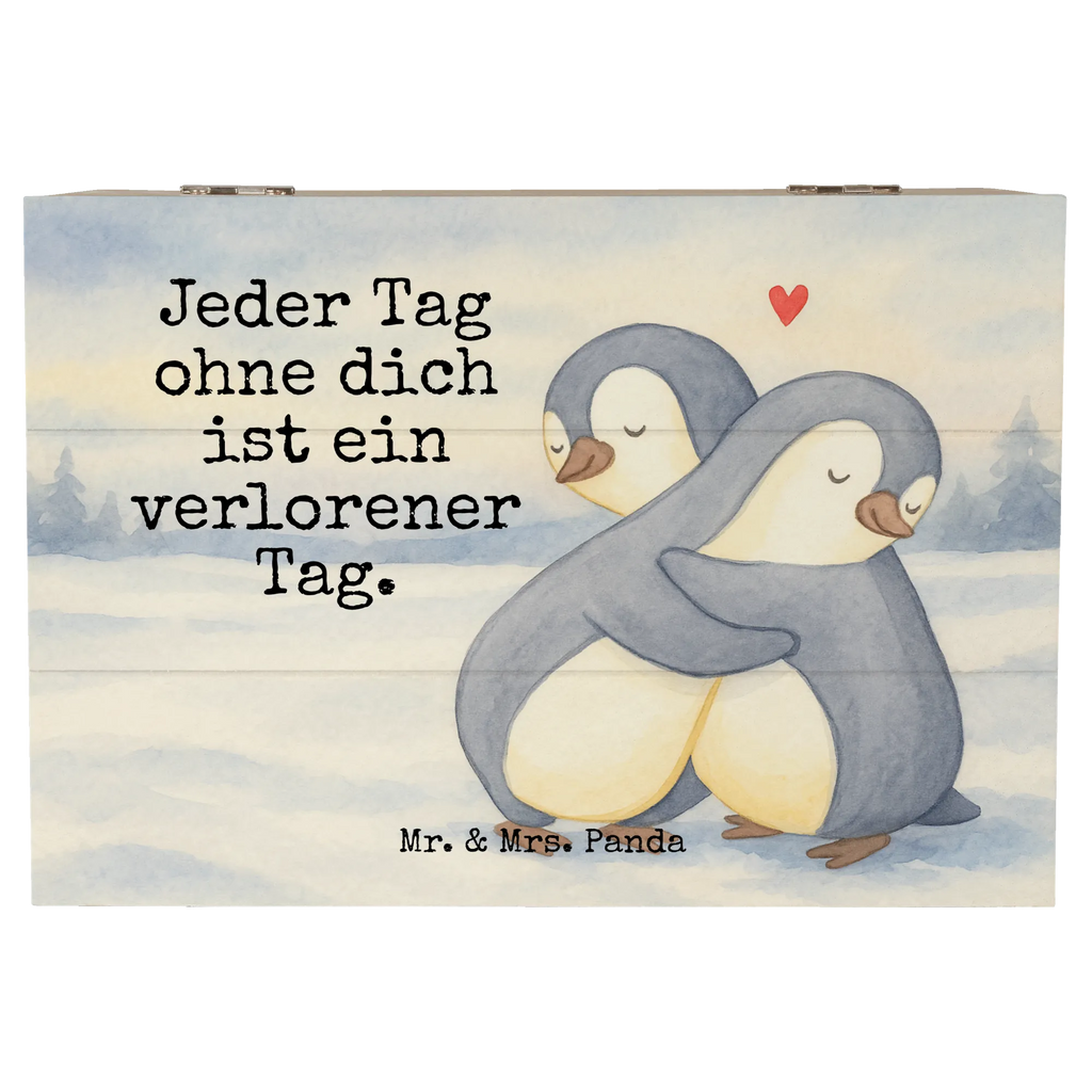 Holzkiste Pinguine Kuscheln Design Truhe, Holzkiste, Kiste, Geschenkdose, Aufbewahrungsbox, Erinnerungskiste, Schatulle, Schatzkiste, Geschenkbox, Dekokiste, XXL, Erinnerungsbox, Liebe, Partner, Freund, Freundin, Ehemann, Ehefrau, Heiraten, Verlobung, Heiratsantrag, Liebesgeschenk, Jahrestag, Hocheitstag, Valentinstag, Geschenk für Frauen, für Ehemann, Liebesbeweis, Geschenk für Partner, Hochzeitstag, für Männer, Mitbringsel, Geschenk für Freundin