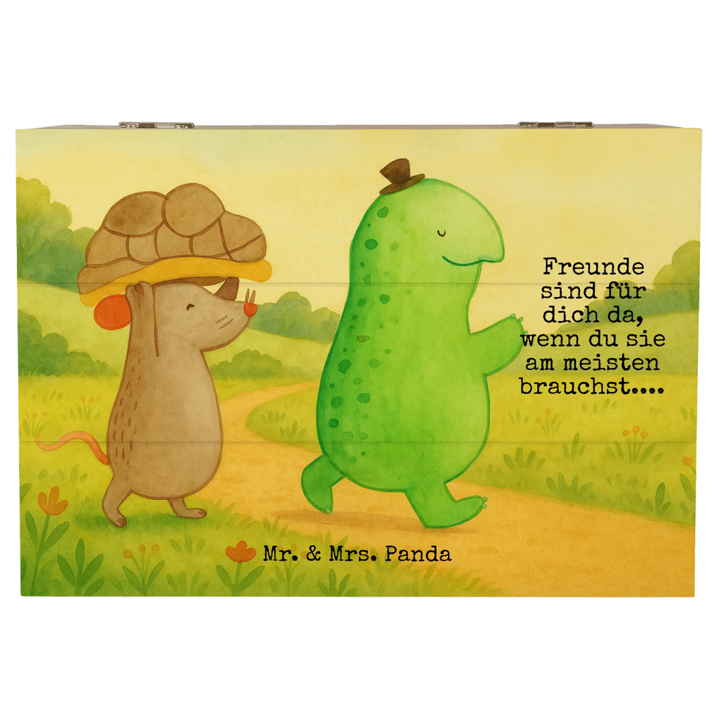 Wooden chest tortoise Mouse Design Geschenkbox, Kiste, Holzkiste, Truhe, Erinnerungskiste, XXL, Schatzkiste, Geschenkdose, Erinnerungsbox, Dekokiste, Schatulle, Aufbewahrungsbox, Schildkröte, Maus, beste Freundinnen, Freundinnen, Freunde, beste Freunde