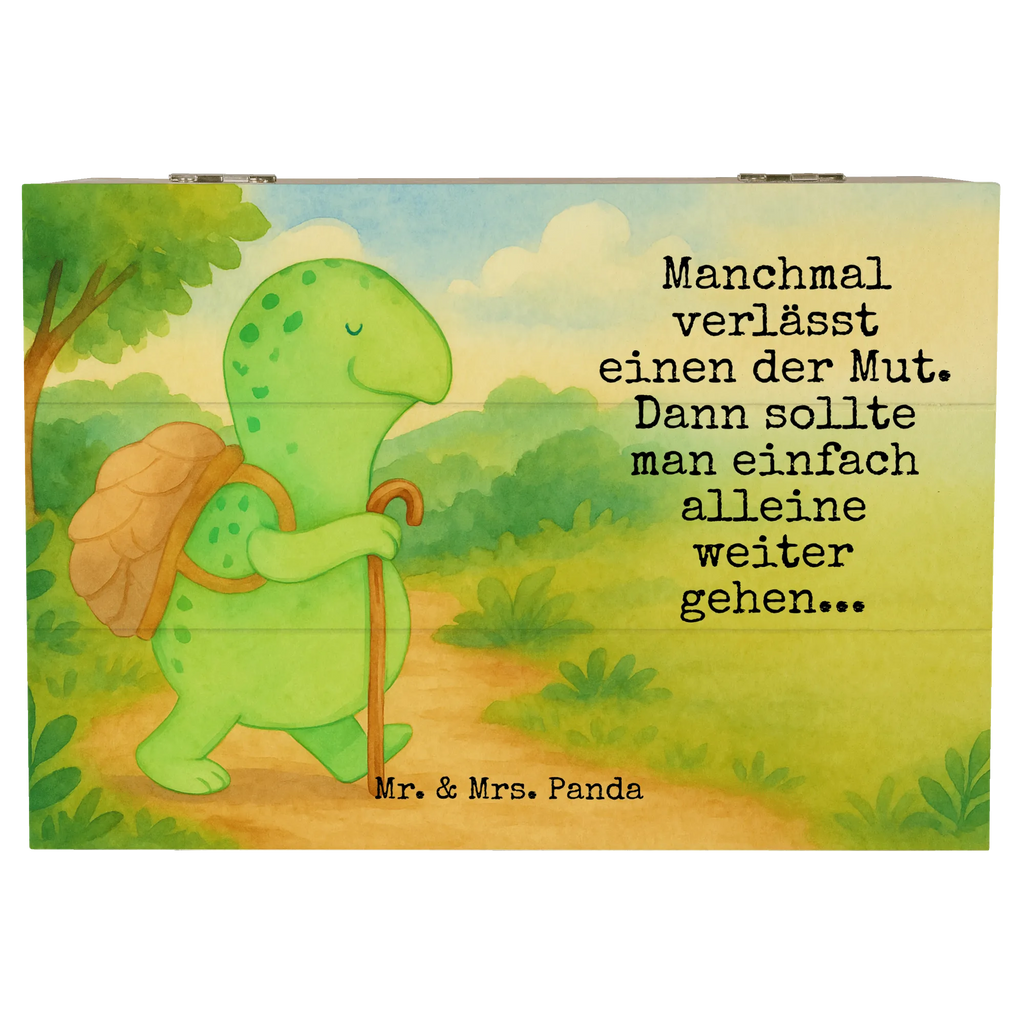 Holzkiste Schildkröte Wanderer Design Schatulle, Aufbewahrungsbox, Geschenkbox, Geschenkdose, Holzkiste, Erinnerungsbox, Schatzkiste, Kiste, Dekokiste, XXL, Erinnerungskiste, Truhe, Schildkröte, Neuanfang, Motivationssprüche, Motivation, Motivationsspruch, Schildkröten