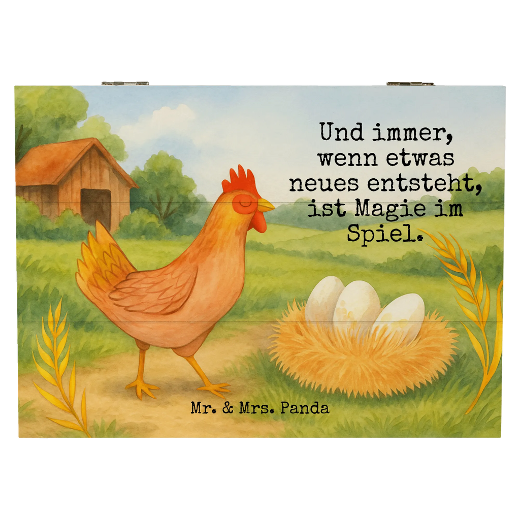 Holzkiste Huhn Stolz Design Geschenkbox, Schatulle, Schatzkiste, Holzkiste, Erinnerungsbox, Dekokiste, Truhe, Geschenkdose, XXL, Aufbewahrungsbox, Erinnerungskiste, Kiste, Bauernhof, Hoftiere, Landwirt, Landwirtin, Spruch, Hühner, Hahn, Landleben, Geburt, Eier, Schwangerschaft, Hof, Magie, Motivation, Henne