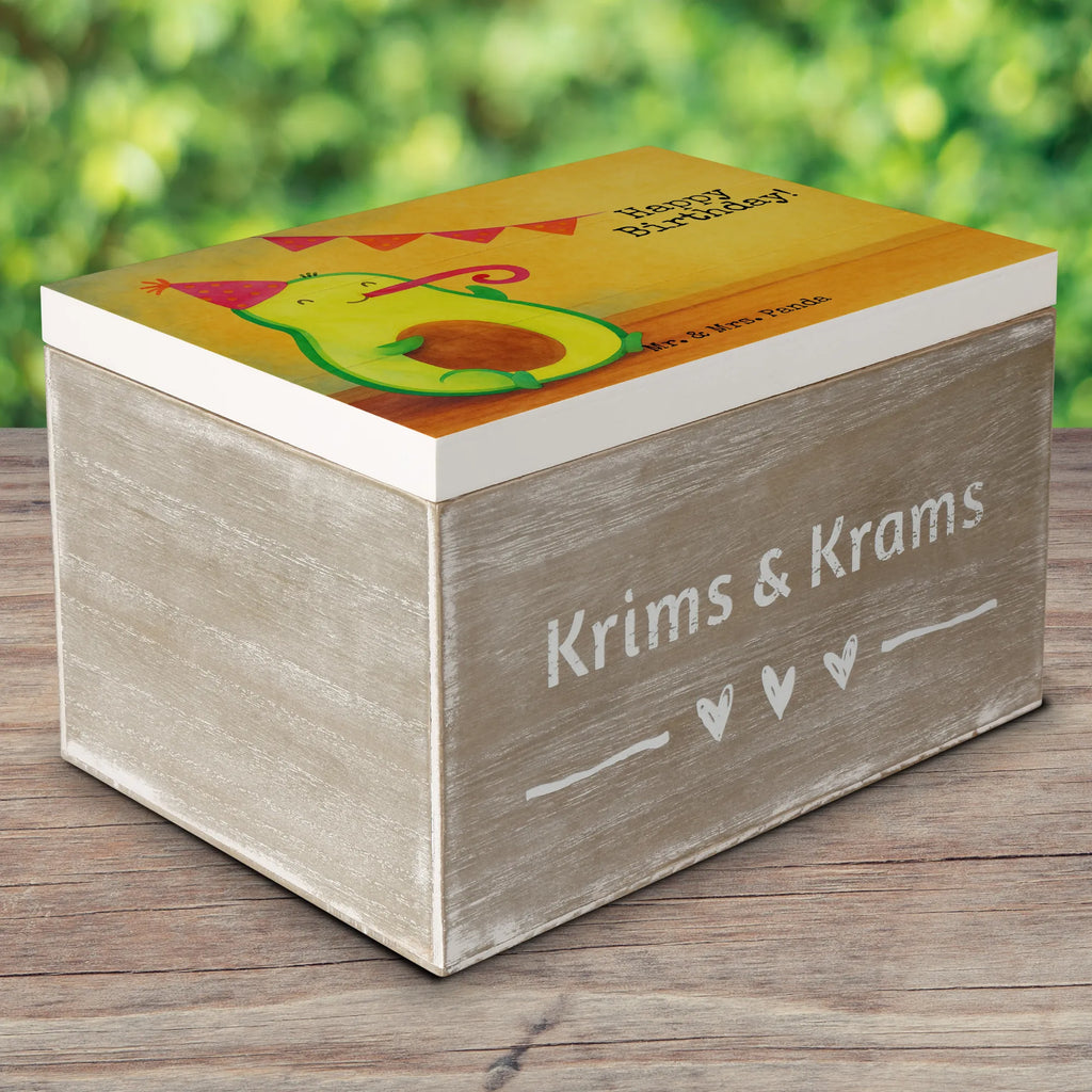 Holzkiste Avocado Geburtstag Design XXL, Geschenkdose, Kiste, Schatzkiste, Erinnerungsbox, Dekokiste, Schatulle, Geschenkbox, Aufbewahrungsbox, Holzkiste, Truhe, Erinnerungskiste, Avocado, Veggie, Vegan, Gesund