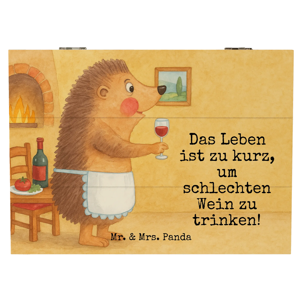 Holzkiste Igel Wein Design Erinnerungskiste, Geschenkdose, Dekokiste, Aufbewahrungsbox, Kiste, Erinnerungsbox, Geschenkbox, XXL, Holzkiste, Schatzkiste, Truhe, Schatulle, Tiermotive, Gute Laune, lustige Sprüche, Tiere, Weißwein, Weinglas, Wein Deko, Rotwein, Wein trinken, Wein Spruch, Igel, Geschenk Weintrinker, Geschenk Weinliebhaber