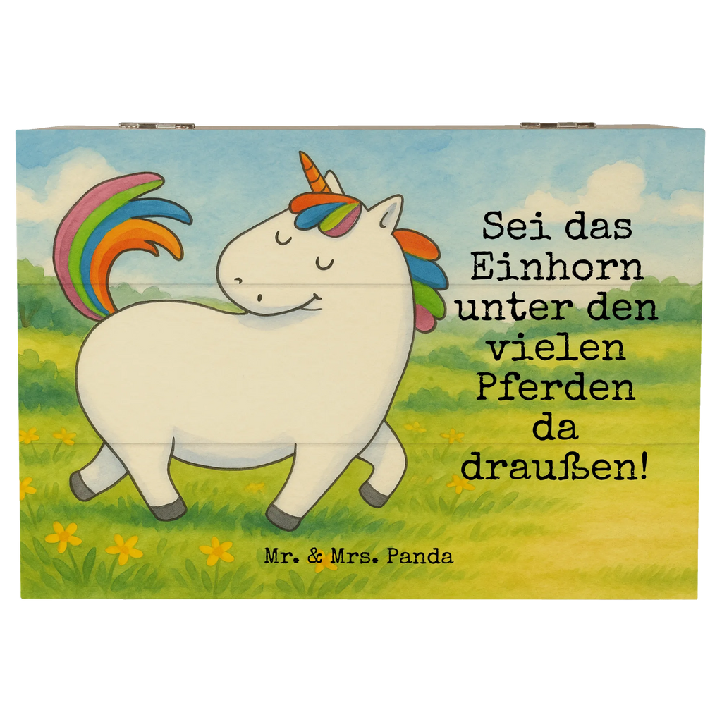 Skrzynia drewniana jednorożec dumnie kroczyć Design Geschenkdose, Erinnerungsbox, Holzkiste, Aufbewahrungsbox, Truhe, Erinnerungskiste, Schatulle, Geschenkbox, Kiste, Dekokiste, Schatzkiste, XXL, Einhorn, Einhörner, Einhorn Deko, Unicorn, bunt, Geschenk, Pferd, Reiten, stolz, Freundin, Reiter, anders