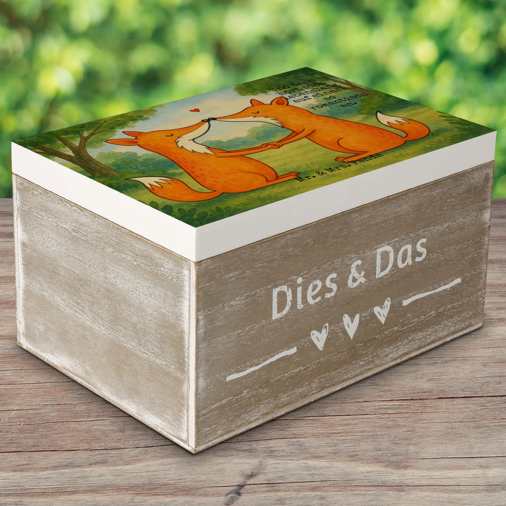 Holzkiste Füchse Liebe Design Schatzkiste, Dekokiste, XXL, Geschenkbox, Erinnerungsbox, Aufbewahrungsbox, Geschenkdose, Schatulle, Kiste, Truhe, Erinnerungskiste, Holzkiste, Fuchs, Liebespaar, Ehemann, Füchse, Verlobte, Freundin, Partner, Ehefrau, Ehe, Liebesbeweis, Paar, Fox, Liebe, Freund
