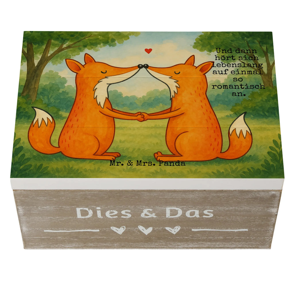 Holzkiste Füchse Liebe Design Schatzkiste, Dekokiste, XXL, Geschenkbox, Erinnerungsbox, Aufbewahrungsbox, Geschenkdose, Schatulle, Kiste, Truhe, Erinnerungskiste, Holzkiste, Fuchs, Liebespaar, Ehemann, Füchse, Verlobte, Freundin, Partner, Ehefrau, Ehe, Liebesbeweis, Paar, Fox, Liebe, Freund