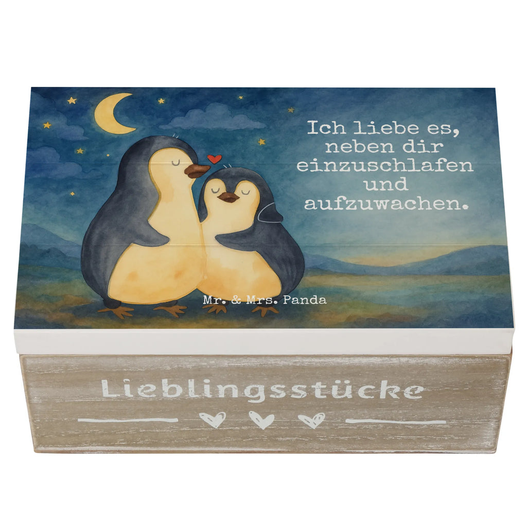 Holzkiste Pinguine Einschlafen Design Erinnerungskiste, Truhe, Holzkiste, XXL, Aufbewahrungsbox, Schatzkiste, Kiste, Erinnerungsbox, Dekokiste, Geschenkdose, Schatulle, Geschenkbox, Liebe, Partner, Freund, Freundin, Ehemann, Ehefrau, Heiraten, Verlobung, Heiratsantrag, Liebesgeschenk, Jahrestag, Hocheitstag, Geschenk für Partner, Valentinstag, Mitbringsel, Liebesbeweis, Geschenk für Frauen, Geschenk für Freundin, für Ehemann, Hochzeitstag, für Männer