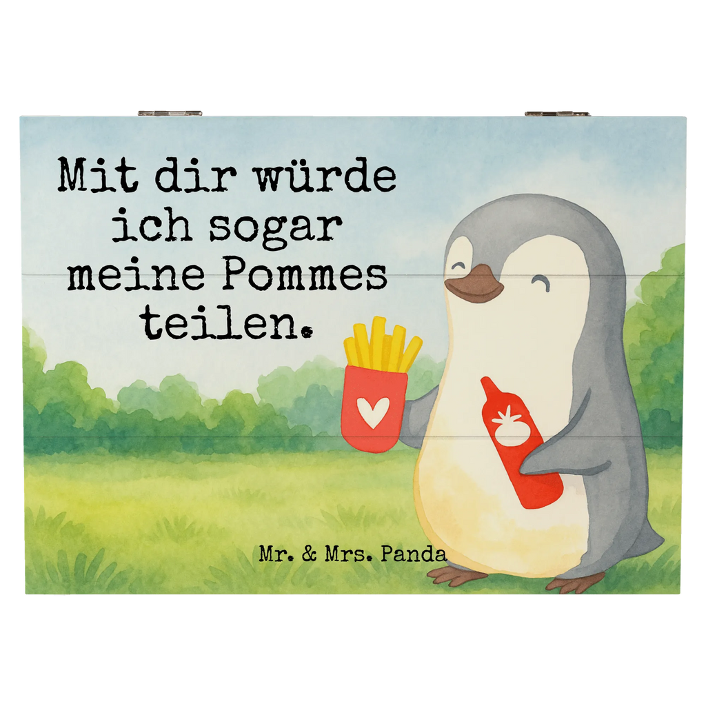 Holzkiste Pinguin Pommes Design Holzkiste, XXL, Truhe, Kiste, Aufbewahrungsbox, Schatzkiste, Dekokiste, Geschenkdose, Erinnerungsbox, Geschenkbox, Schatulle, Erinnerungskiste, Liebe, Partner, Freund, Freundin, Ehemann, Ehefrau, Heiraten, Verlobung, Heiratsantrag, Liebesgeschenk, Jahrestag, Hocheitstag, Valentinstag, Mitbringsel, Geschenk für Frauen, Liebesbeweis, für Ehemann, Geschenk für Freundin, für Männer, Hochzeitstag, Geschenk für Partner