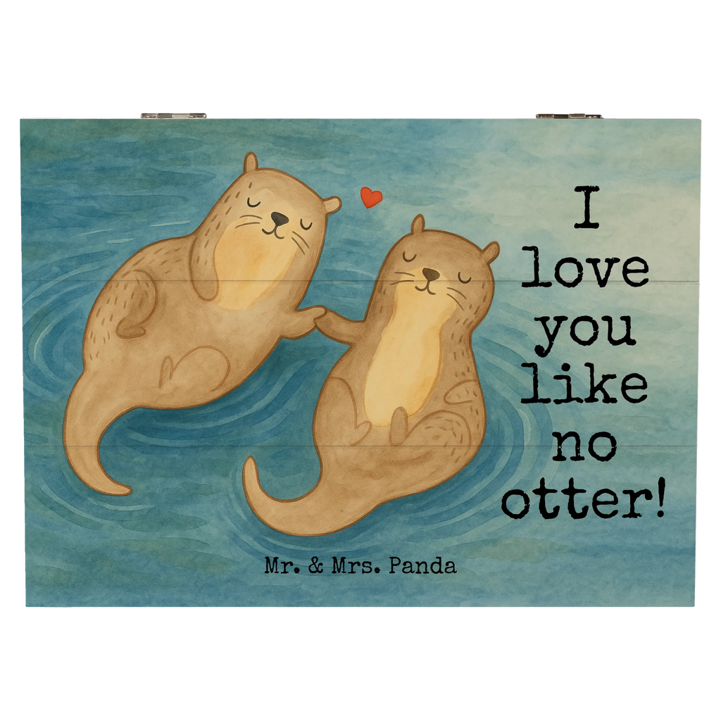 Wooden chest otter holding hands Design Geschenkdose, Erinnerungskiste, Truhe, Schatzkiste, XXL, Schatulle, Aufbewahrungsbox, Dekokiste, Holzkiste, Geschenkbox, Erinnerungsbox, Kiste, Otter, Fischotter, Seeotter, Otter Seeotter See Otter