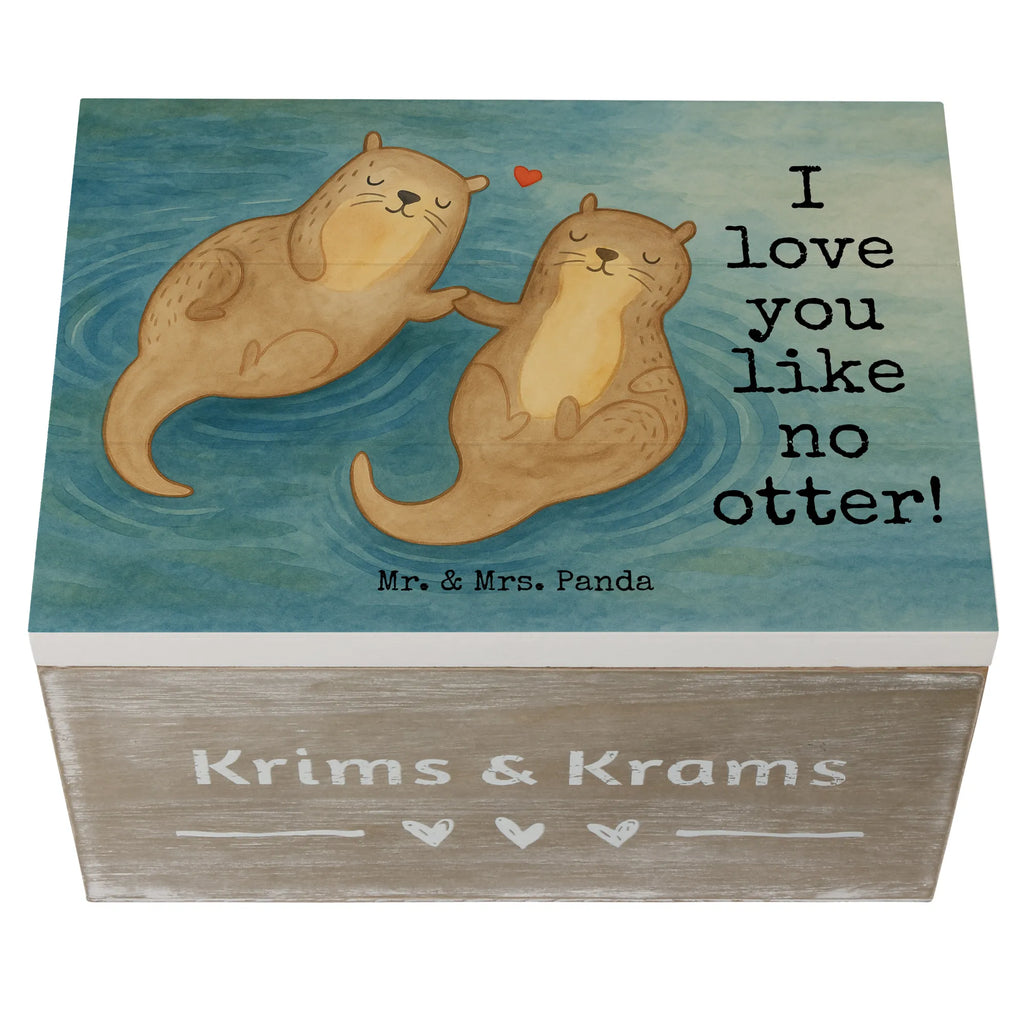 Wooden chest otter holding hands Design Geschenkdose, Erinnerungskiste, Truhe, Schatzkiste, XXL, Schatulle, Aufbewahrungsbox, Dekokiste, Holzkiste, Geschenkbox, Erinnerungsbox, Kiste, Otter, Fischotter, Seeotter, Otter Seeotter See Otter