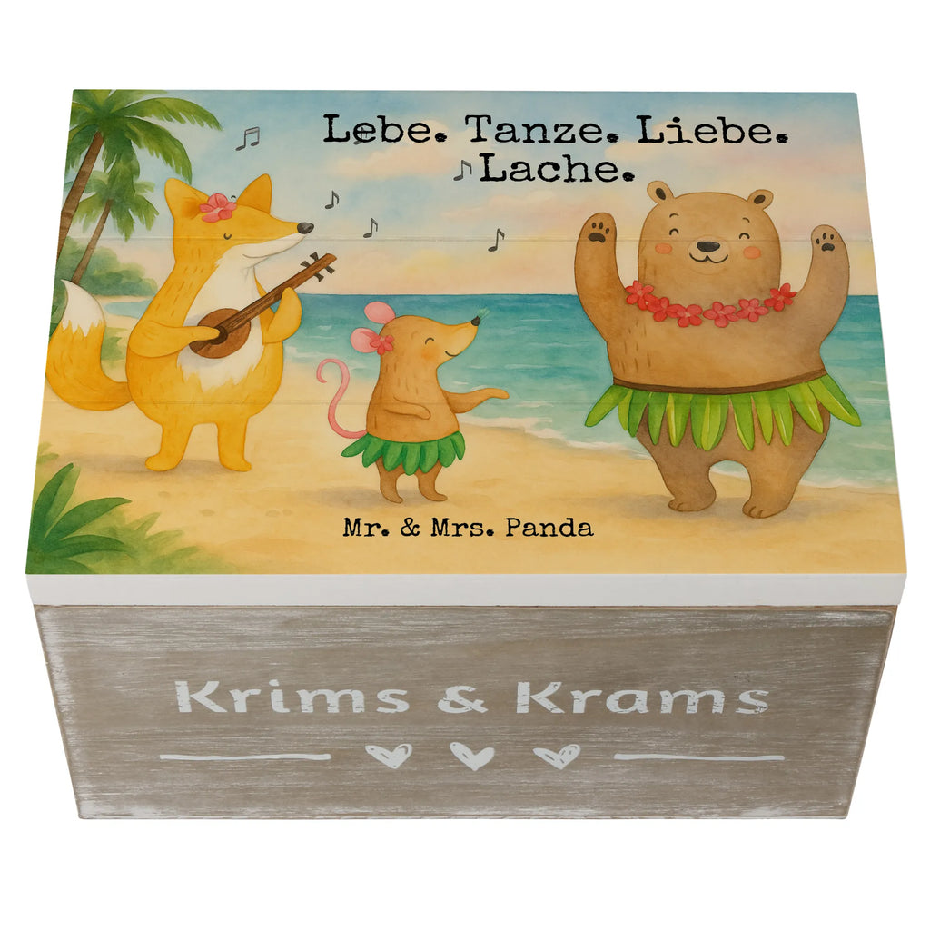 Holzkiste Waldtiere Aloha Design Kiste, Schatulle, Erinnerungskiste, Aufbewahrungsbox, Dekokiste, Schatzkiste, XXL, Holzkiste, Erinnerungsbox, Geschenkbox, Truhe, Geschenkdose, Tiermotive, Gute Laune, lustige Sprüche, Tiere, Igel, Tanzen, Aloha, Waldtiere, Bär, Wald, Hase, Leben, Musik, Lachen
