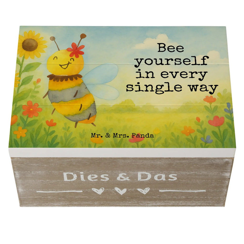 Holzkiste Biene Blume Design Geschenkdose, Schatzkiste, Erinnerungskiste, Kiste, Dekokiste, XXL, Schatulle, Holzkiste, Aufbewahrungsbox, Geschenkbox, Truhe, Erinnerungsbox, Biene, Wespe, Hummel
