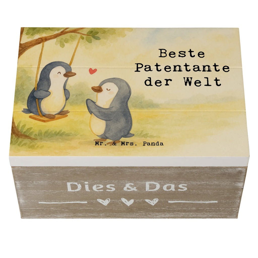 Wooden chest penguin Best godmother in the world Design Aufbewahrungsbox, Schatulle, Erinnerungskiste, XXL, Geschenkdose, Holzkiste, Erinnerungsbox, Schatzkiste, Truhe, Geschenkbox, Dekokiste, Kiste, für, Dankeschön, Geschenk, Schenken, Geburtstag, Geburtstagsgeschenk, Geschenkidee, Danke, Bedanken, Mitbringsel, Freude machen, Geschenktipp, Taufe, Familie, Neffe, Patentante, Lieblingstante, Taufpartner, Nichte, Kleinigkeit, Paten Tante