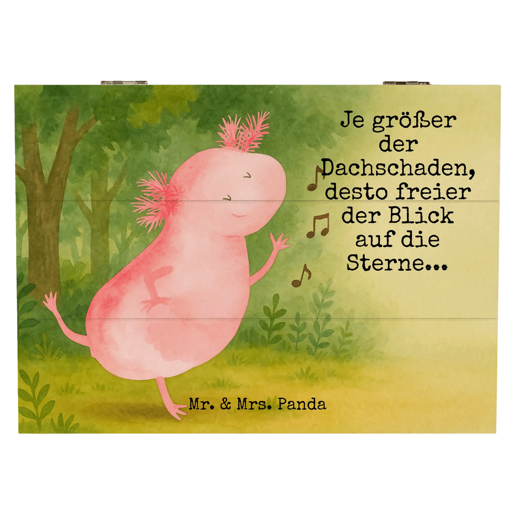 Wooden chest axolotl Dance Design Kiste, Truhe, Geschenkdose, Dekokiste, Holzkiste, XXL, Aufbewahrungsbox, Erinnerungsbox, Geschenkbox, Schatulle, Erinnerungskiste, Schatzkiste, Axolotl, Molch, Axolot, beste Freundin, Sterne, verrückt, Lurche, Freundin, Lurch, Dachschaden, Schwanzlurch