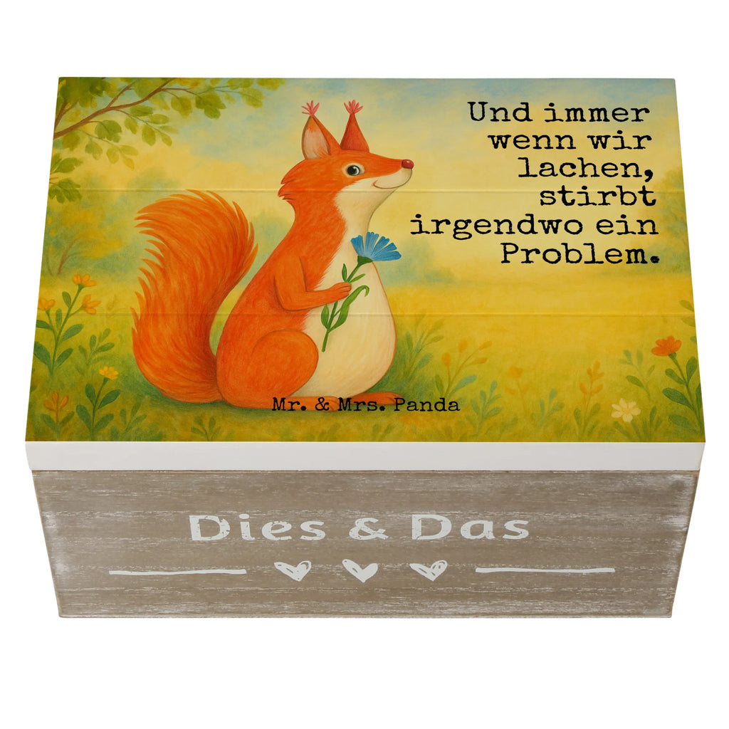 Wooden chest Squirrel flower Design Schatzkiste, Erinnerungsbox, XXL, Schatulle, Geschenkbox, Kiste, Holzkiste, Truhe, Dekokiste, Erinnerungskiste, Geschenkdose, Aufbewahrungsbox, Tiermotive, Gute Laune, lustige Sprüche, Tiere, Spaß, Eichhorn, Lachen, Eichhörnchen, Spruch positiv, Spruch Deko, Motivation Sprüche, Motivation Bilder, glücklich Spruch
