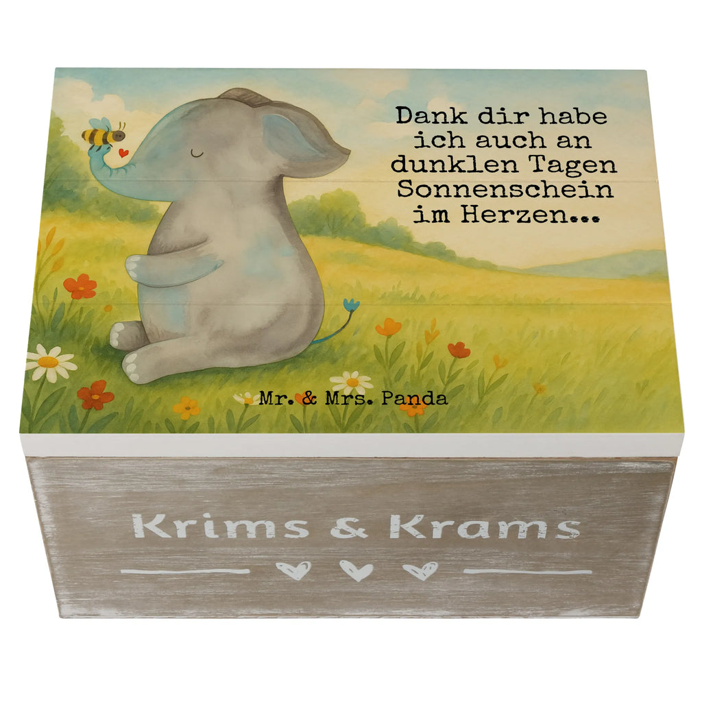 Holzkiste Elefant Biene Design Schatulle, Erinnerungsbox, Truhe, Holzkiste, Aufbewahrungsbox, Erinnerungskiste, Kiste, Dekokiste, XXL, Geschenkdose, Schatzkiste, Geschenkbox, Tiermotive, Gute Laune, lustige Sprüche, Tiere, Jahrestag, Heiratsantrag, Hochzeitsgeschenk, Elefant, Liebesgeschenk, Liebesbeweis, Biene, Liebe, Liebesspruch