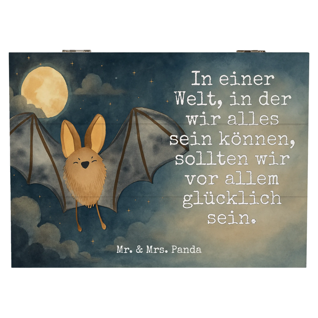 Holzkiste Fledermaus Flügel Design Schatulle, Holzkiste, Erinnerungsbox, Geschenkdose, Dekokiste, Erinnerungskiste, Schatzkiste, Kiste, Truhe, Geschenkbox, XXL, Aufbewahrungsbox, Tiermotive, Gute Laune, lustige Sprüche, Tiere