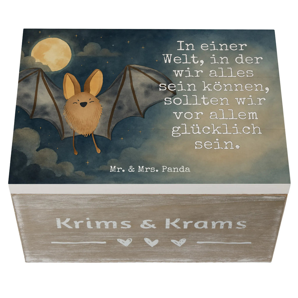 Holzkiste Fledermaus Flügel Design Schatulle, Holzkiste, Erinnerungsbox, Geschenkdose, Dekokiste, Erinnerungskiste, Schatzkiste, Kiste, Truhe, Geschenkbox, XXL, Aufbewahrungsbox, Tiermotive, Gute Laune, lustige Sprüche, Tiere