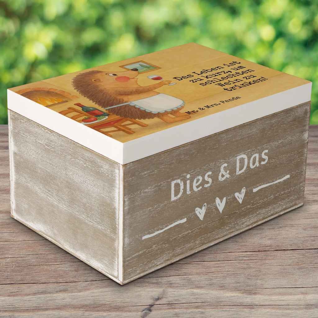 Holzkiste Igel Wein Design Erinnerungskiste, Geschenkdose, Dekokiste, Aufbewahrungsbox, Kiste, Erinnerungsbox, Geschenkbox, XXL, Holzkiste, Schatzkiste, Truhe, Schatulle, Tiermotive, Gute Laune, lustige Sprüche, Tiere, Weißwein, Weinglas, Wein Deko, Rotwein, Wein trinken, Wein Spruch, Igel, Geschenk Weintrinker, Geschenk Weinliebhaber