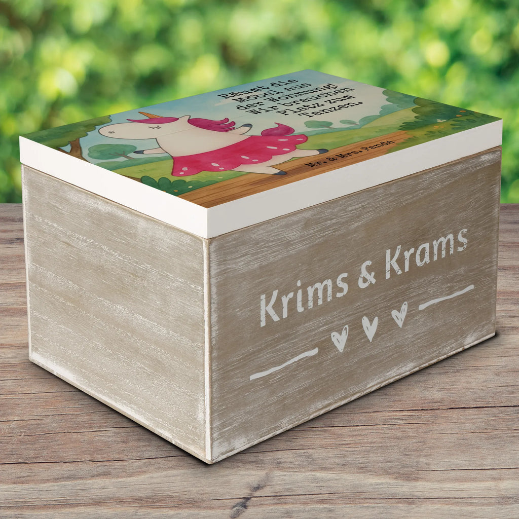 Holzkiste Einhorn Ballerina Design Erinnerungsbox, Dekokiste, Truhe, Holzkiste, Erinnerungskiste, Kiste, Schatulle, Geschenkdose, Schatzkiste, Geschenkbox, XXL, Aufbewahrungsbox, Einhorn, Einhörner, Einhorn Deko, Unicorn, Tanzen, Lebenslust, Spaß, Feiern, Geburtstag, Ballerina, Lebensfreude, Wohnung, Party, Tänzerin