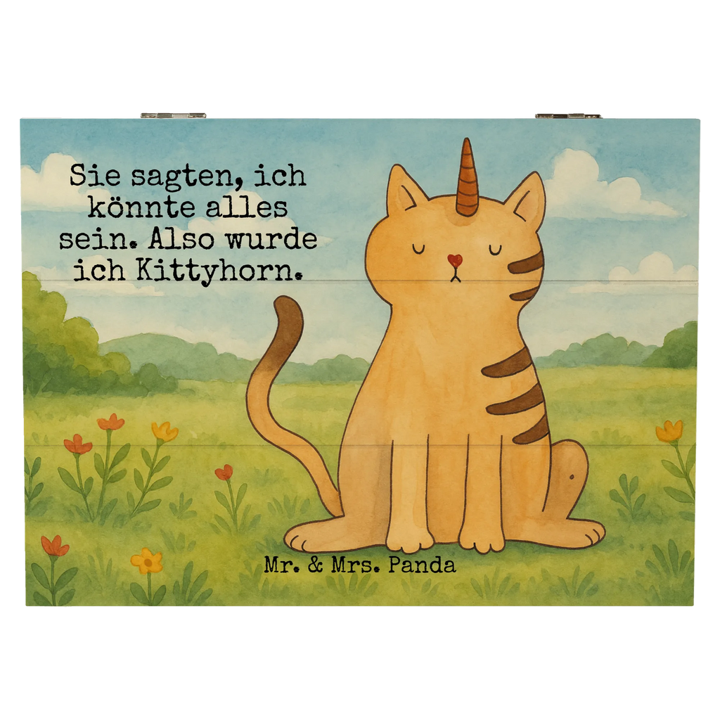 Wooden chest unicorn Cat Design Geschenkbox, Dekokiste, Schatzkiste, Aufbewahrungsbox, XXL, Erinnerungskiste, Schatulle, Holzkiste, Kiste, Geschenkdose, Truhe, Erinnerungsbox, Einhorn, Einhörner, Einhorn Deko, Unicorn, Einhornkatze, Katze, Katzer, Katzenhorn, Glitzer, Erwachsenwerden, Regenbogen, Kittyhorn, Mieze, Einhornpower
