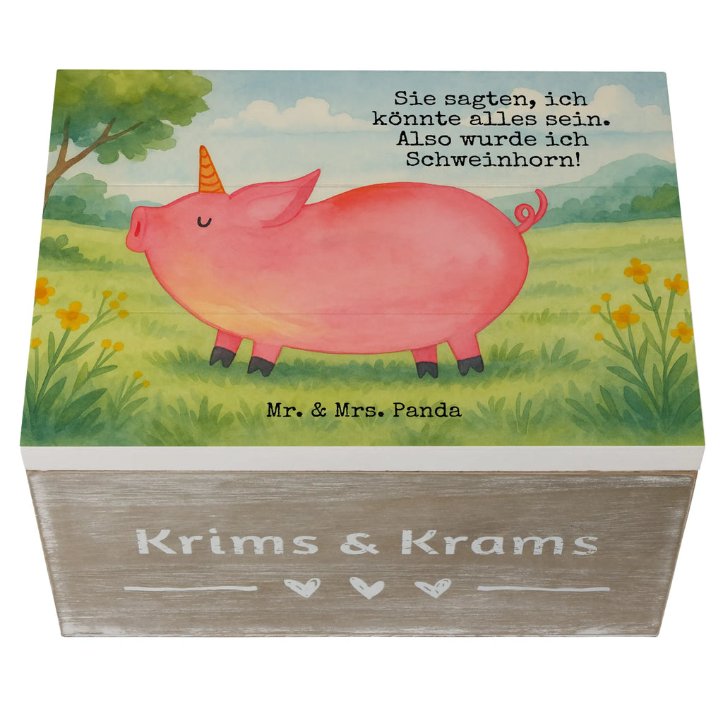 Holzkiste Einhorn Schwein Design Schatulle, Aufbewahrungsbox, Erinnerungskiste, Geschenkbox, XXL, Dekokiste, Schatzkiste, Geschenkdose, Holzkiste, Kiste, Truhe, Erinnerungsbox, Einhorn, Einhörner, Einhorn Deko, Unicorn, geschenk, english, funny, Piggy, witzig. lustig, Schweinhorn, Schwein, Bauer, Pig, Party, englisch, Spaß, Spruch