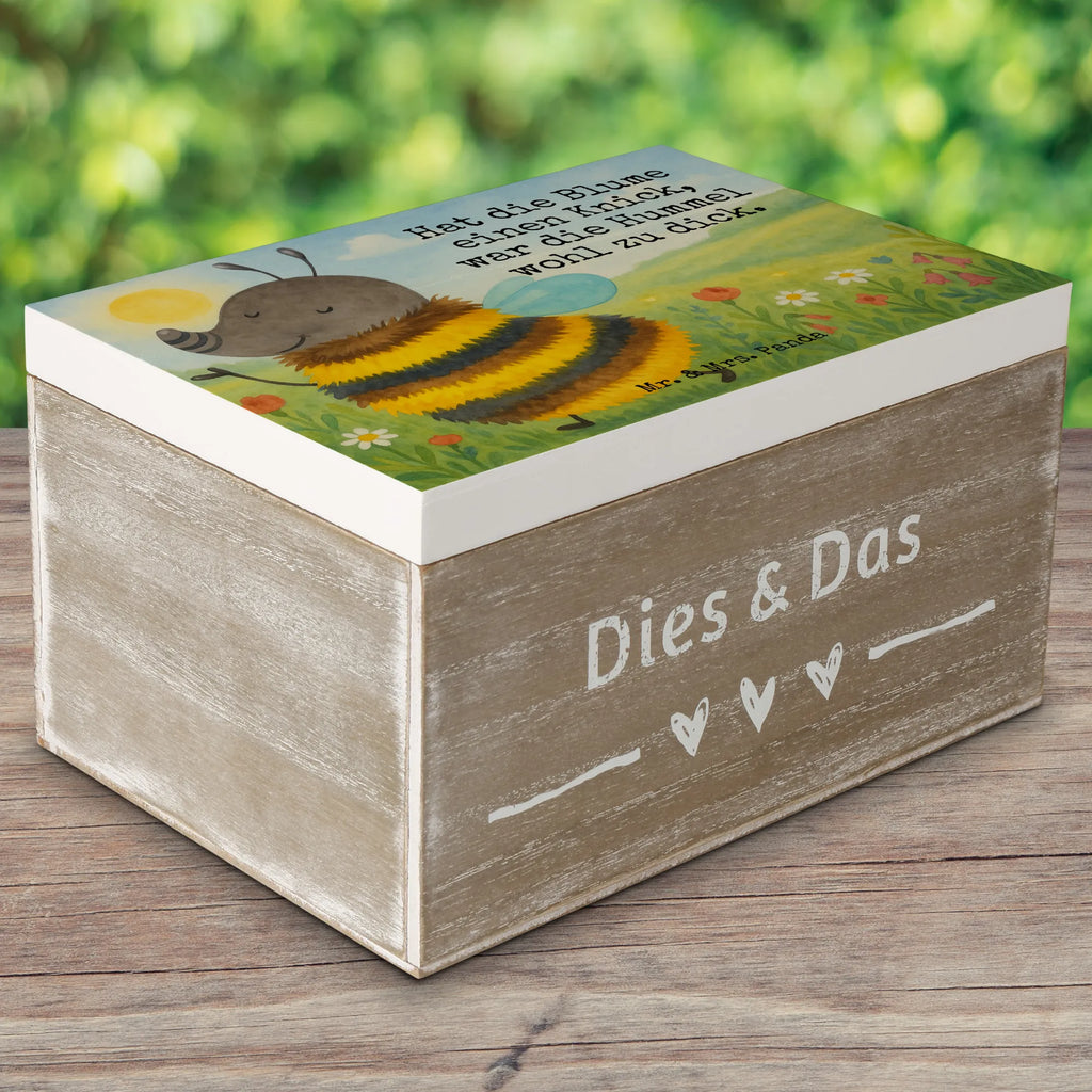 Holzkiste Hummel flauschig Design Holzkiste, Schatulle, Geschenkdose, XXL, Erinnerungsbox, Dekokiste, Aufbewahrungsbox, Truhe, Kiste, Geschenkbox, Erinnerungskiste, Schatzkiste, Tiermotive, Gute Laune, lustige Sprüche, Tiere, Natur, Hummel, Blume, Biene, Flauschig