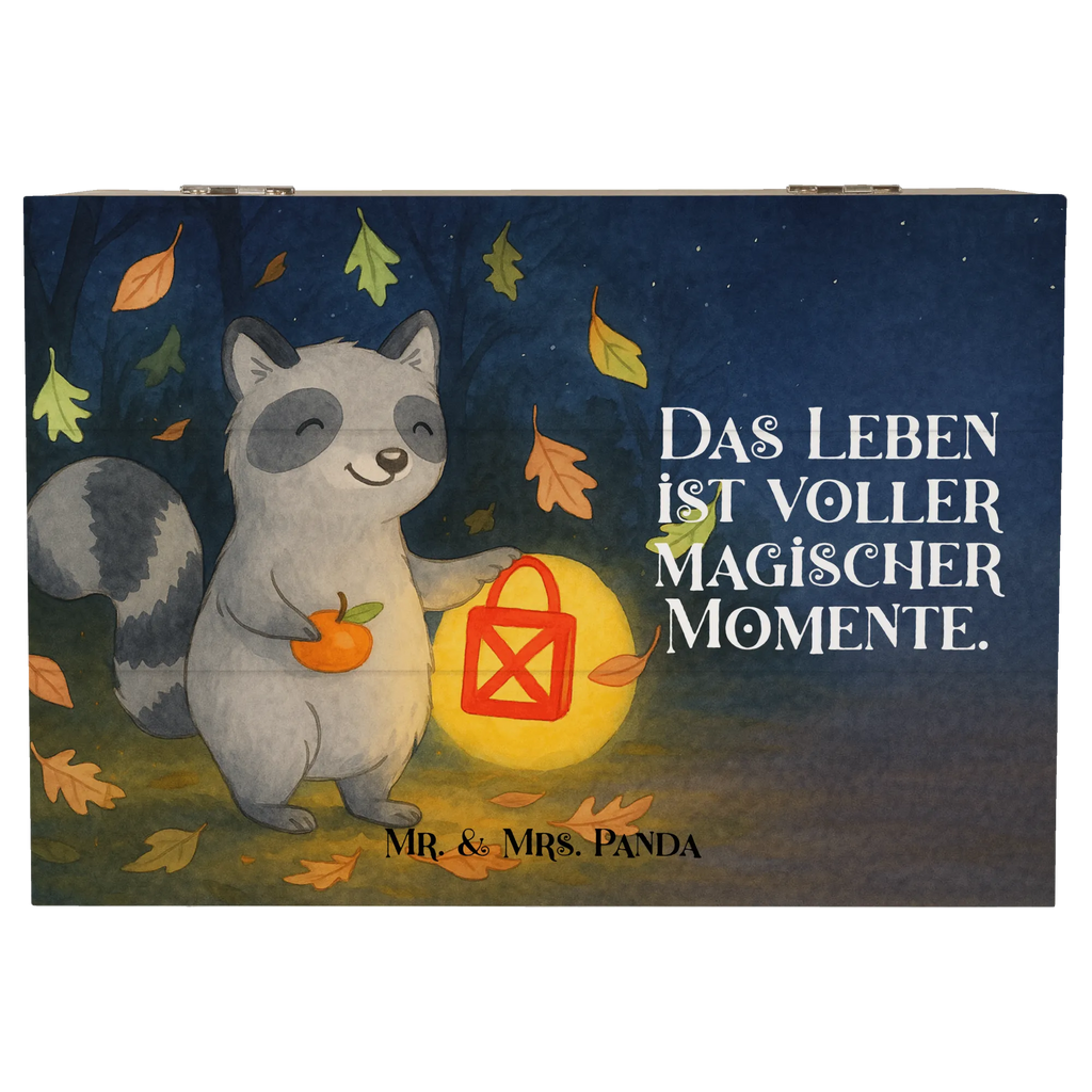 Holzkiste Waschbär Laterne Design Erinnerungskiste, Schatzkiste, Dekokiste, Holzkiste, Truhe, Erinnerungsbox, XXL, Kiste, Geschenkbox, Aufbewahrungsbox, Geschenkdose, Schatulle, Halloween, Deko, Martinssingen, Dekoration, Geschenke, Schenken, Laterne, Süßes sonst gibt's saures, Halloween Deko, Waschbär, Herbst, Trick or Treat