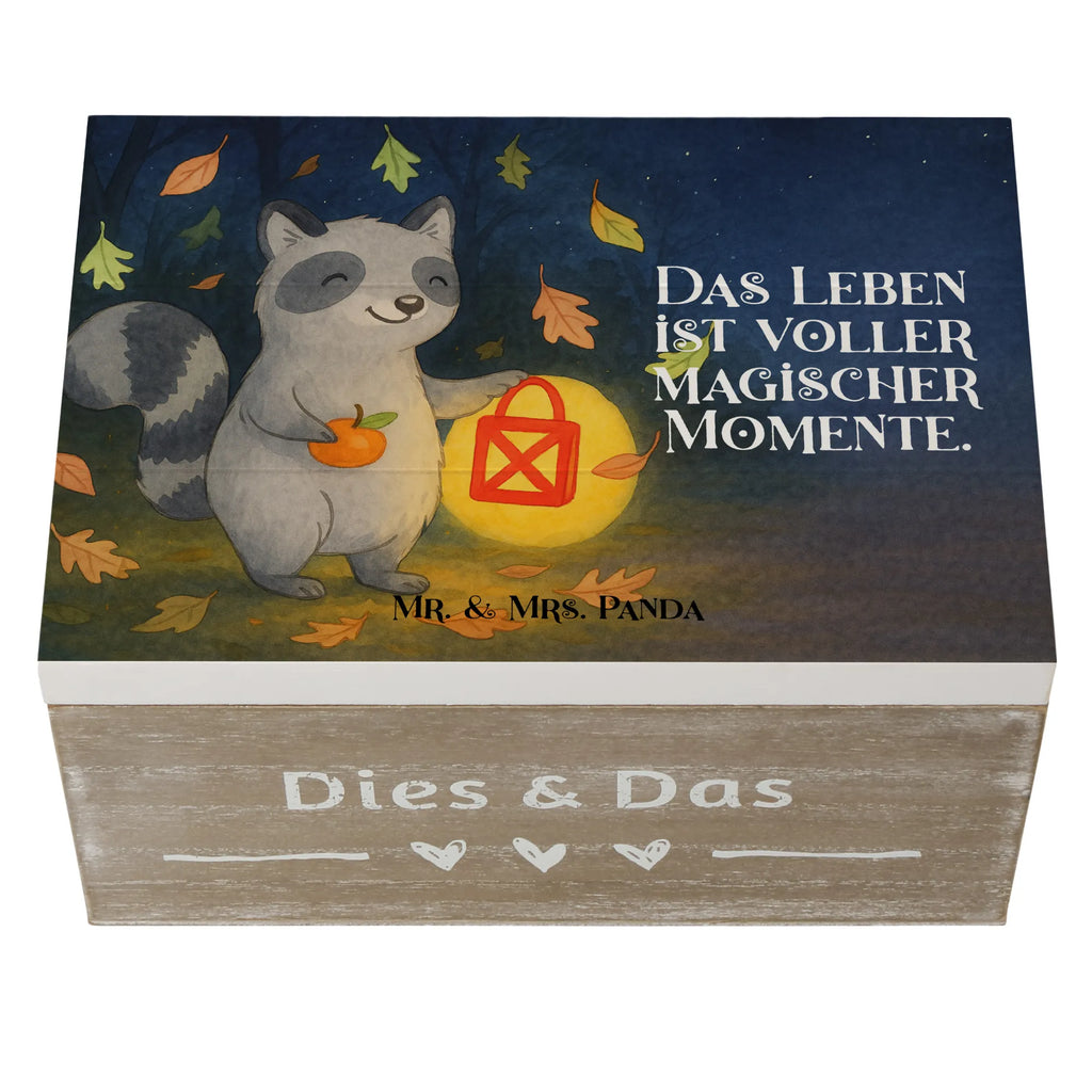 Holzkiste Waschbär Laterne Design Erinnerungskiste, Schatzkiste, Dekokiste, Holzkiste, Truhe, Erinnerungsbox, XXL, Kiste, Geschenkbox, Aufbewahrungsbox, Geschenkdose, Schatulle, Halloween, Deko, Martinssingen, Dekoration, Geschenke, Schenken, Laterne, Süßes sonst gibt's saures, Halloween Deko, Waschbär, Herbst, Trick or Treat