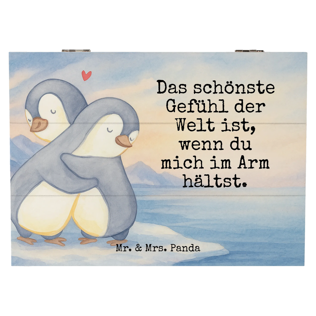 Holzkiste Pinguine Kuscheln Design Kiste, Schatulle, Erinnerungsbox, Schatzkiste, Geschenkdose, Geschenkbox, Truhe, Aufbewahrungsbox, Erinnerungskiste, XXL, Dekokiste, Holzkiste, Liebe, Partner, Freund, Freundin, Ehemann, Ehefrau, Heiraten, Verlobung, Heiratsantrag, Liebesgeschenk, Jahrestag, Hocheitstag, Geschenk für Frauen, Hochzeitstag, Geschenk für Freundin, für Ehemann, für Männer, Liebesbeweis, Geschenk für Partner, Mitbringsel, Valentinstag