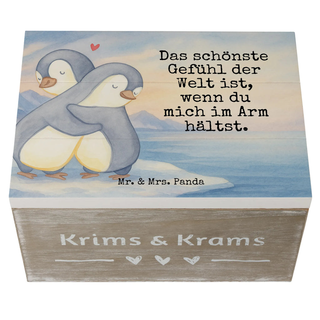 Holzkiste Pinguine Kuscheln Design Kiste, Schatulle, Erinnerungsbox, Schatzkiste, Geschenkdose, Geschenkbox, Truhe, Aufbewahrungsbox, Erinnerungskiste, XXL, Dekokiste, Holzkiste, Liebe, Partner, Freund, Freundin, Ehemann, Ehefrau, Heiraten, Verlobung, Heiratsantrag, Liebesgeschenk, Jahrestag, Hocheitstag, Geschenk für Frauen, Hochzeitstag, Geschenk für Freundin, für Ehemann, für Männer, Liebesbeweis, Geschenk für Partner, Mitbringsel, Valentinstag