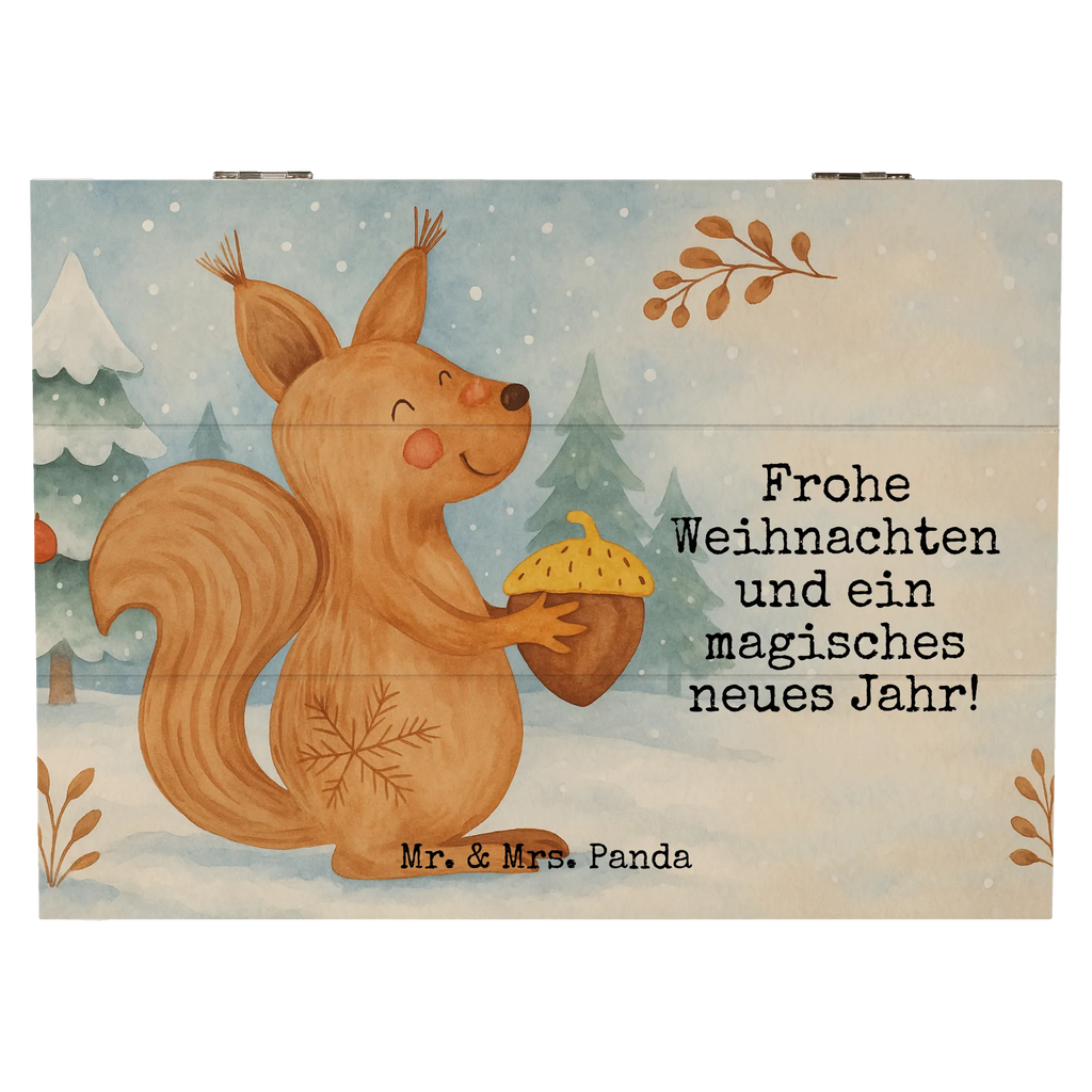 Holzkiste Eichhörnchen Weihnachten Design Geschenkbox, Erinnerungskiste, XXL, Schatulle, Geschenkdose, Aufbewahrungsbox, Holzkiste, Dekokiste, Erinnerungsbox, Schatzkiste, Truhe, Kiste, Winter, Weihnachten, Weihnachtsdeko, Nikolaus, Advent, Heiligabend, Wintermotiv, Weihnachtsgruß, Neujahr, Vogel, Weihnachtsmotiv, Frohes neues Jahr, Guten Rutsch, Frohe Weihnachten