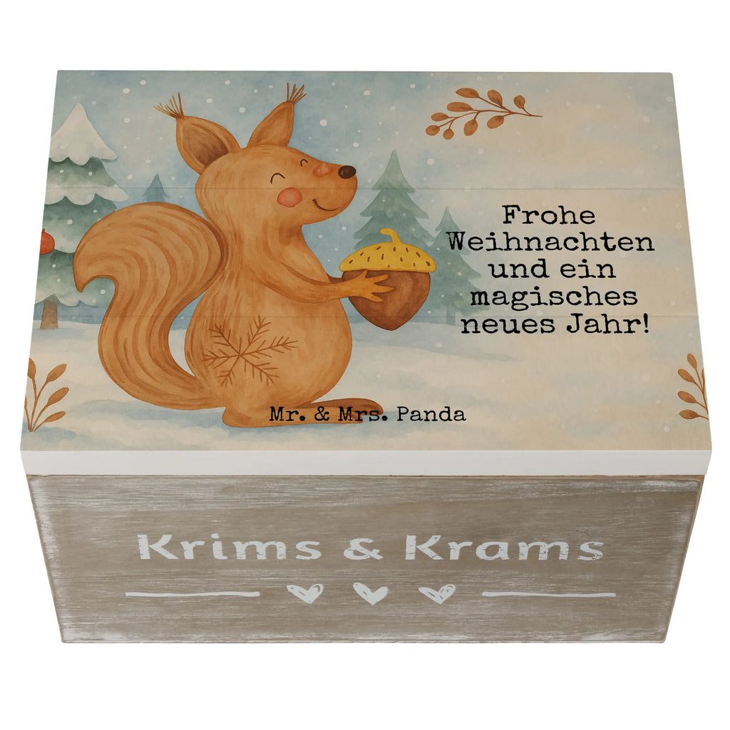 Holzkiste Eichhörnchen Weihnachten Design Geschenkbox, Erinnerungskiste, XXL, Schatulle, Geschenkdose, Aufbewahrungsbox, Holzkiste, Dekokiste, Erinnerungsbox, Schatzkiste, Truhe, Kiste, Winter, Weihnachten, Weihnachtsdeko, Nikolaus, Advent, Heiligabend, Wintermotiv, Weihnachtsgruß, Neujahr, Vogel, Weihnachtsmotiv, Frohes neues Jahr, Guten Rutsch, Frohe Weihnachten