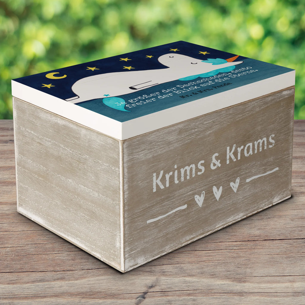 Holzkiste Einhorn Sternenhimmel Design Truhe, Schatulle, Erinnerungskiste, Holzkiste, Schatzkiste, Erinnerungsbox, Kiste, Aufbewahrungsbox, Dekokiste, Geschenkbox, Geschenkdose, XXL, Einhorn, Einhörner, Einhorn Deko, Unicorn, Dachschaden, Sternenhimmel, Verrückt, Sterne