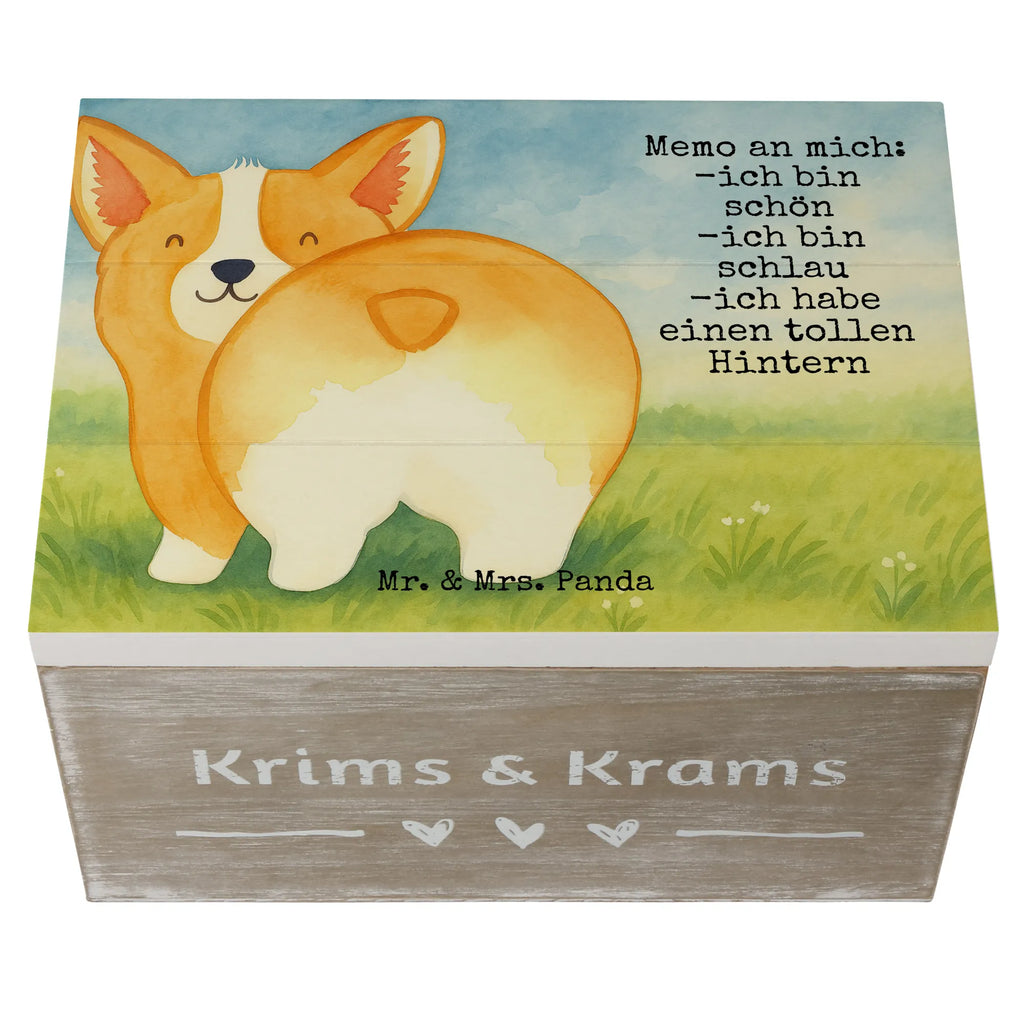 Holzkiste Corgi Po Design Erinnerungskiste, Geschenkbox, Schatzkiste, Aufbewahrungsbox, Schatulle, Geschenkdose, Dekokiste, Kiste, Holzkiste, Erinnerungsbox, XXL, Truhe, Hund, Hundemotiv, Haustier, Hunderasse, Tierliebhaber, Hundebesitzer, Sprüche, Spruch, Motivation, Corgie, Selbstliebe, Hundeliebe