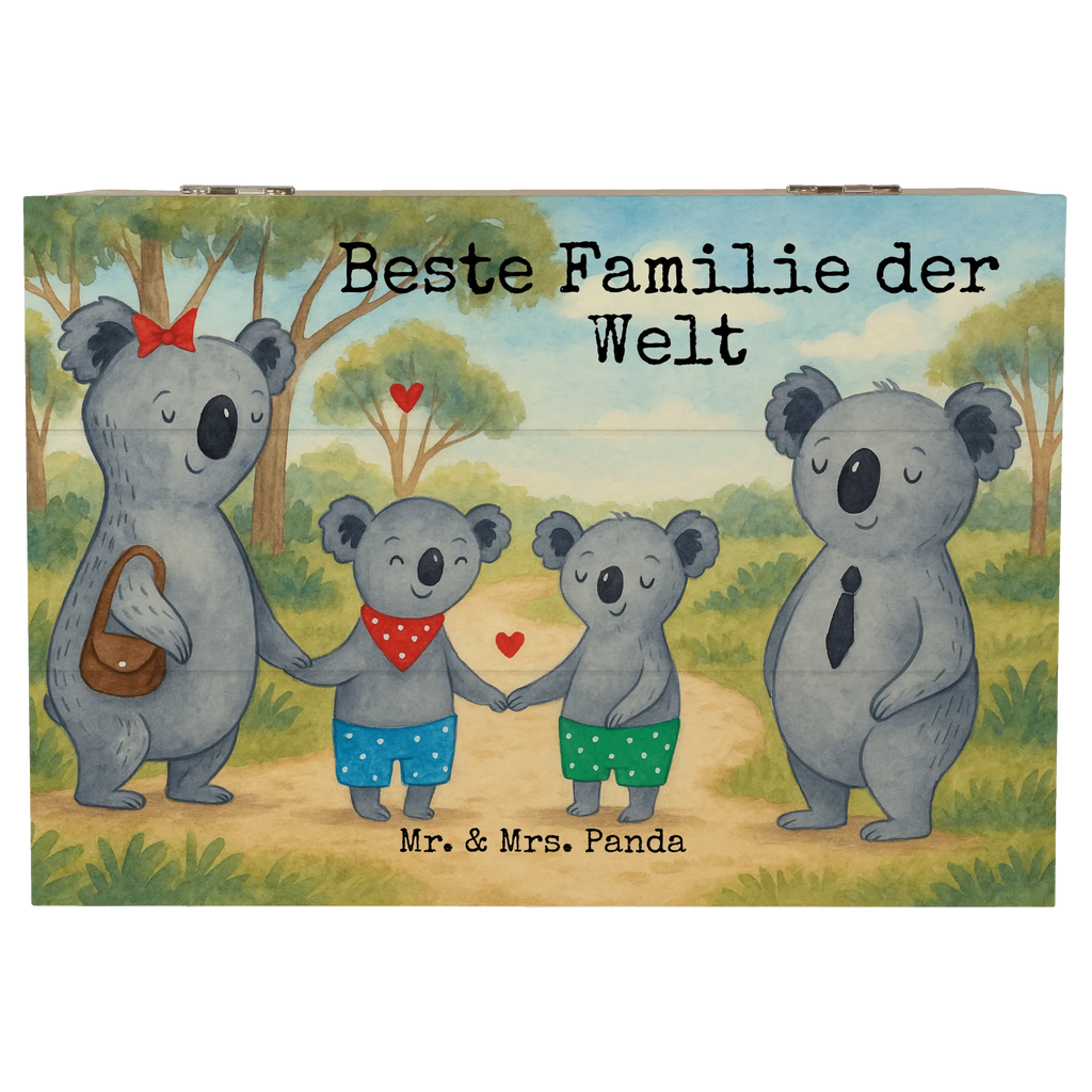 Holzkiste Koala Familie zwei Design Schatzkiste, Erinnerungskiste, Erinnerungsbox, Geschenkdose, Kiste, Holzkiste, XXL, Schatulle, Dekokiste, Aufbewahrungsbox, Geschenkbox, Truhe, Familie, Vatertag, Muttertag, Bruder, Schwester, Mama, Papa, Oma, Opa, Koalabär, Koala, beste Familie, Lieblingsfamilie, Familienzeit, Familienleben, Koalafamilie