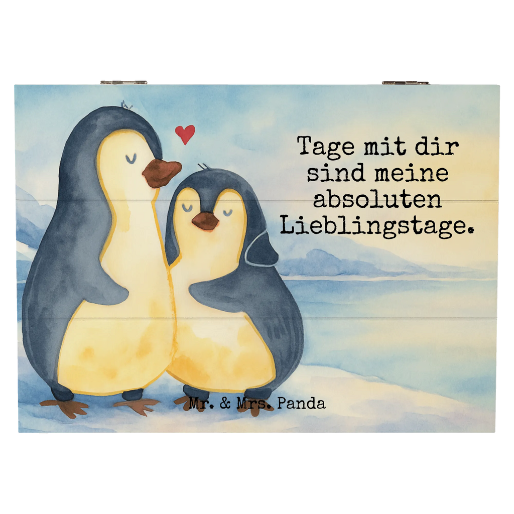 Holzkiste Pinguin umarmen Design Erinnerungsbox, Schatzkiste, Truhe, Geschenkdose, Geschenkbox, Dekokiste, Holzkiste, Kiste, Schatulle, XXL, Erinnerungskiste, Aufbewahrungsbox, Pinguin, Liebespaar, Hochzeitstag, Verlobung, Hochzeitsgeschenk, Liebe, Liebesbeweis, Liebesgeschenk, Jahrestag, Hochzeit